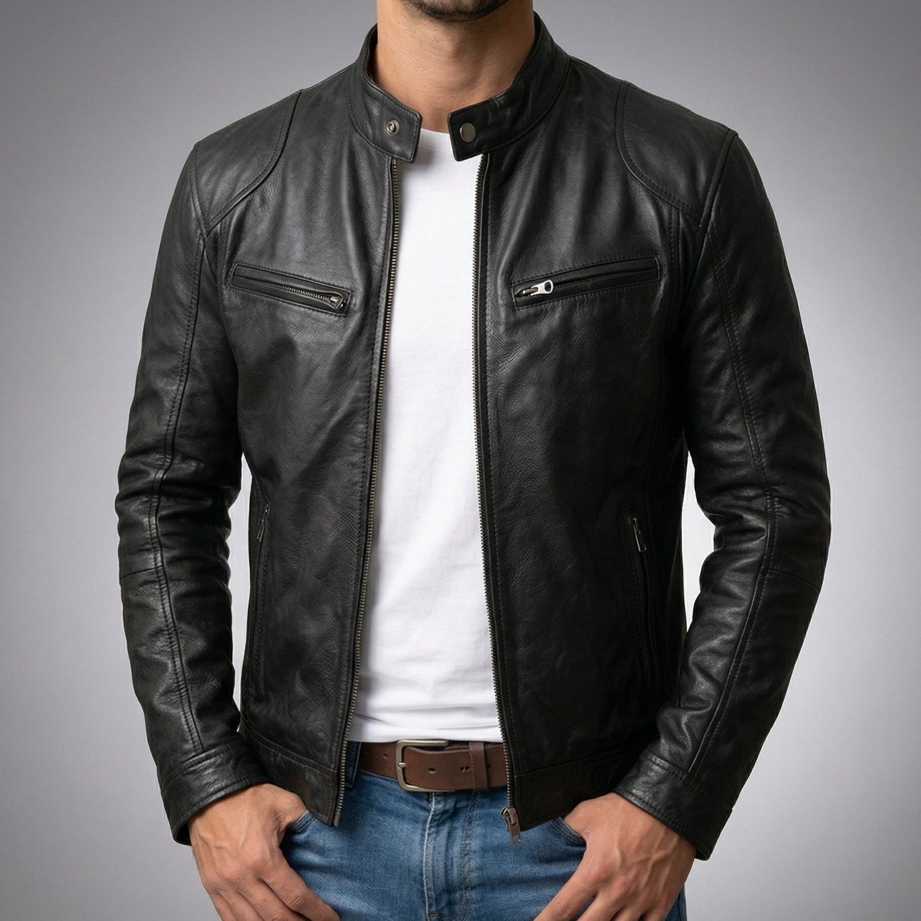 Chaqueta de cuero