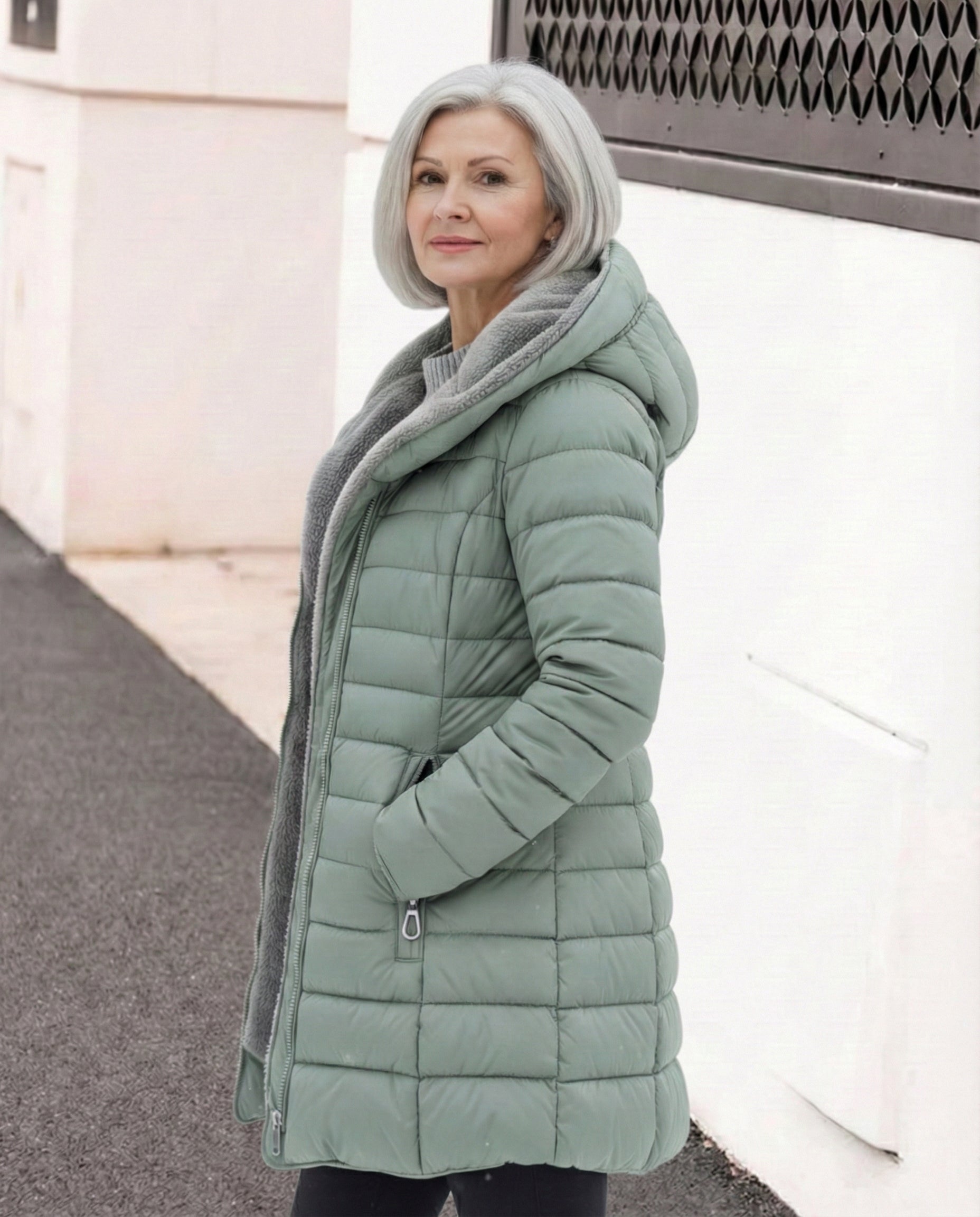 Chaqueta acolchada y forro polar