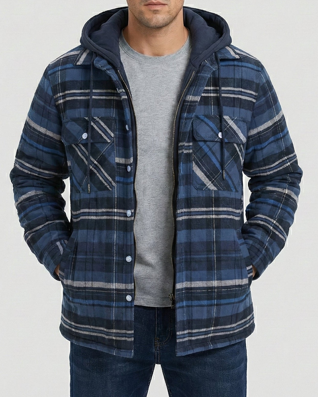 Chaqueta cálida con capucha
