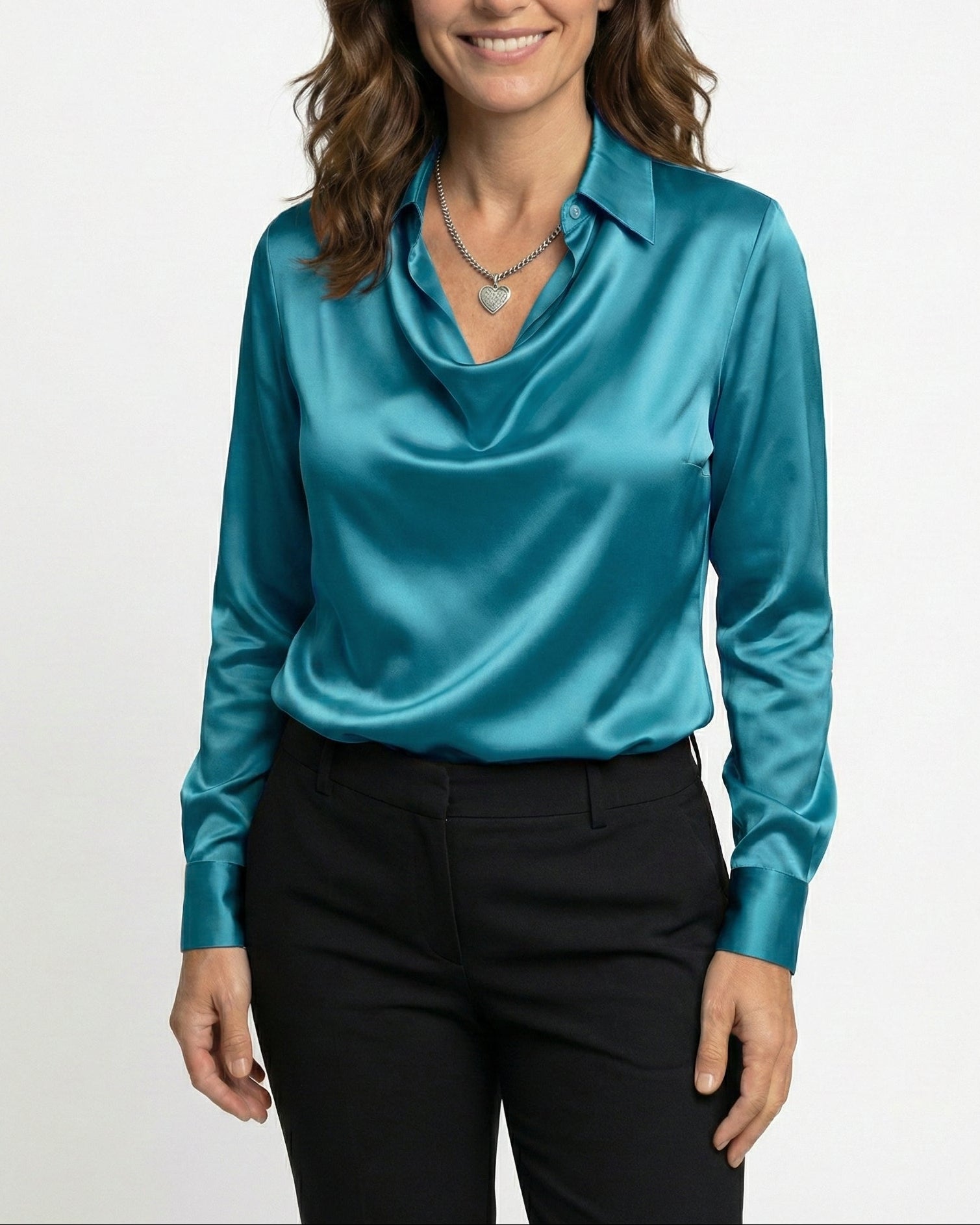 Blusa de satén