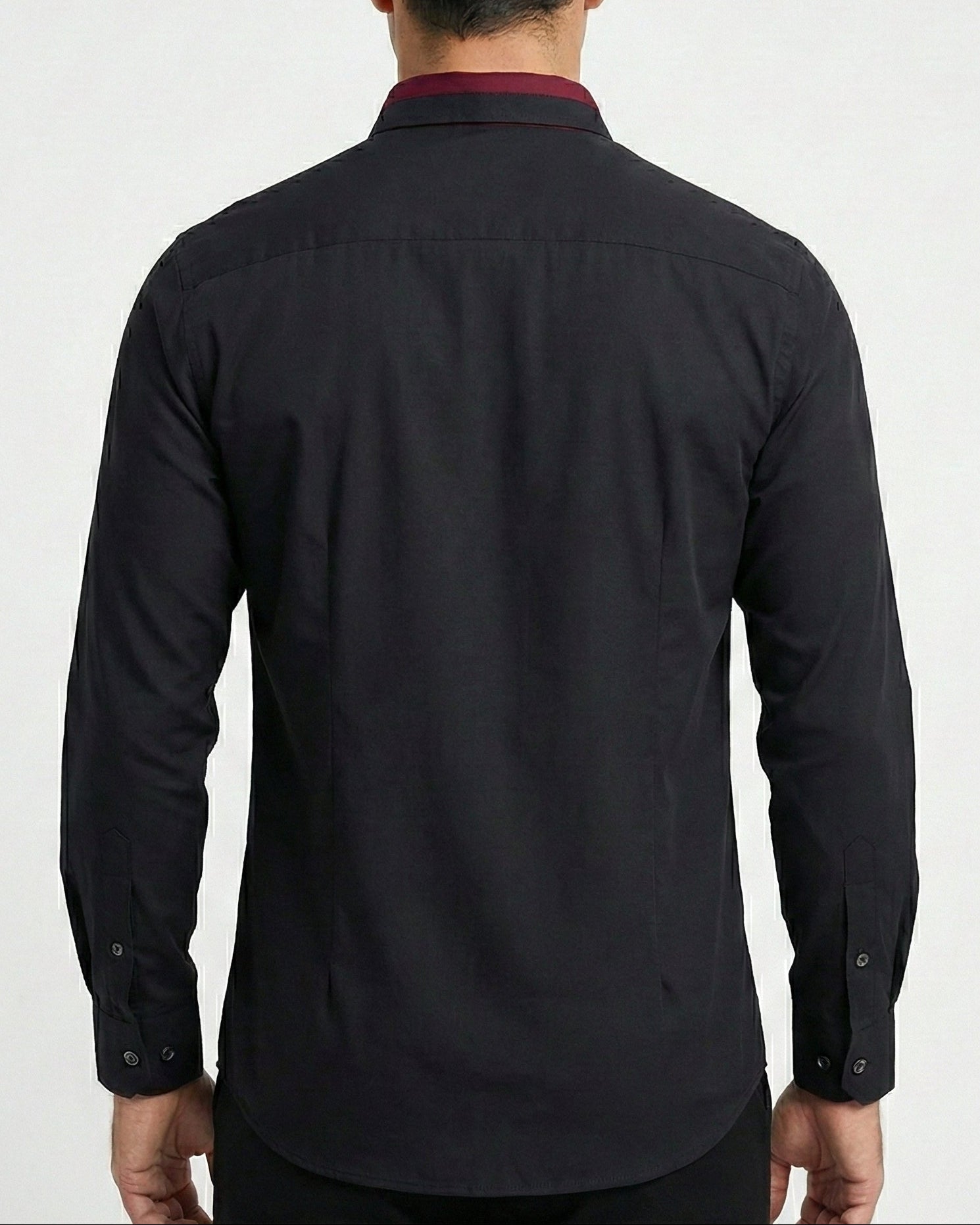 Camisa clásica manga larga hombre