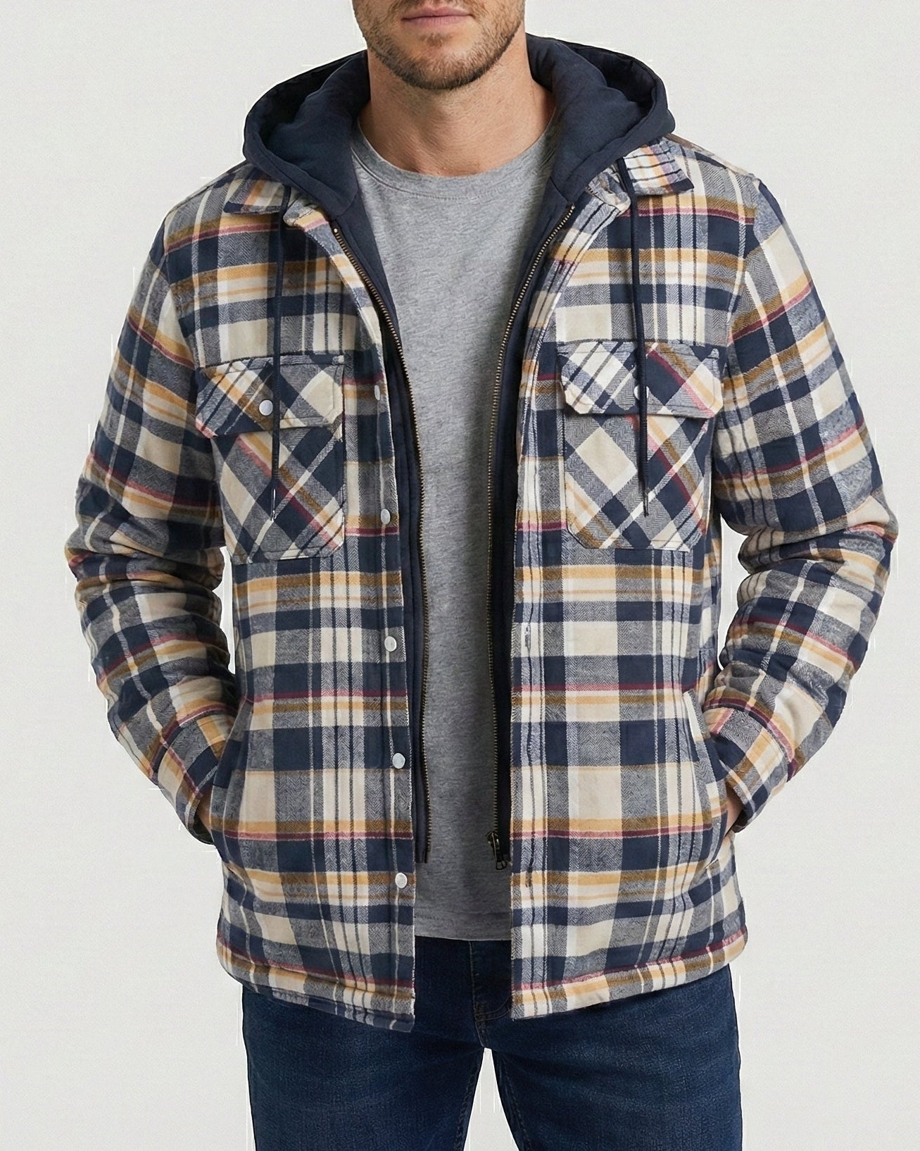 Chaqueta cálida con capucha