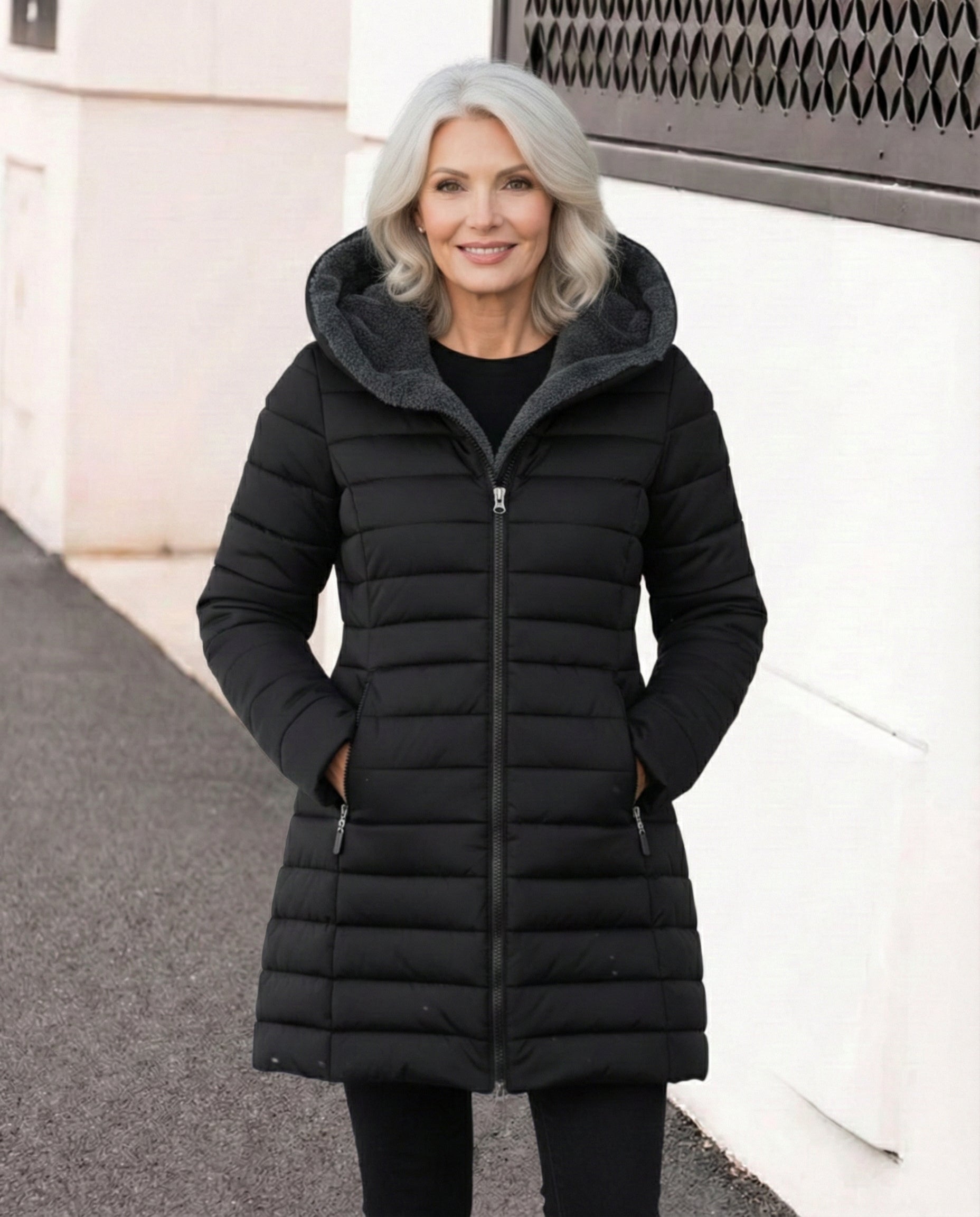 Chaqueta acolchada y forro polar