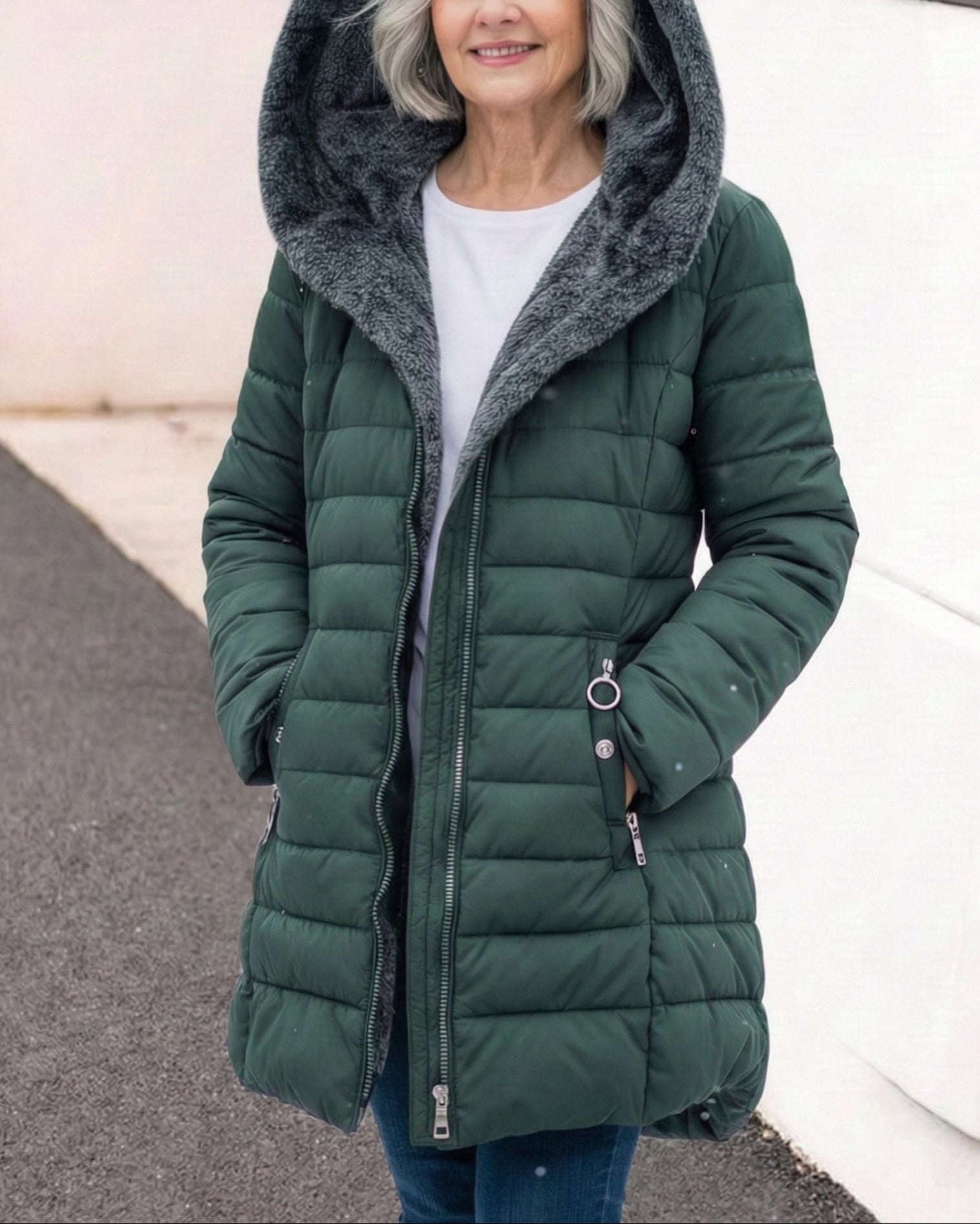 Chaqueta acolchada y forro polar