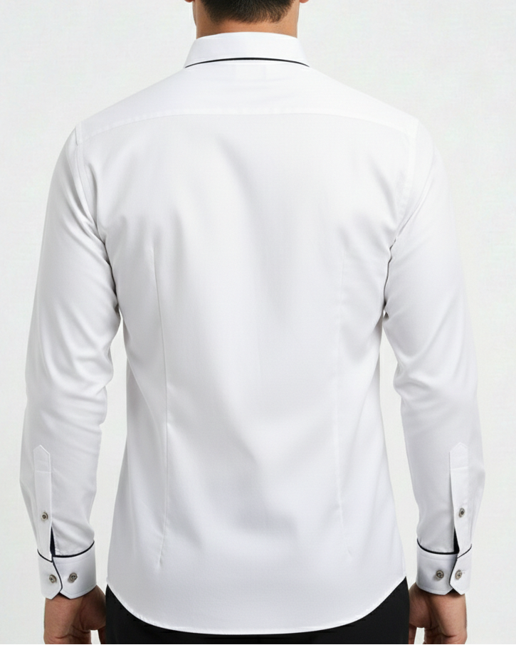 Camisa clásica manga larga hombre