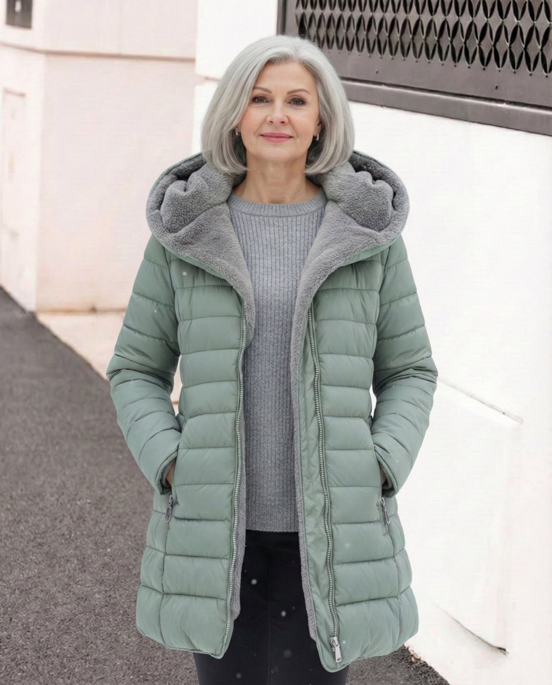 Chaqueta acolchada y forro polar
