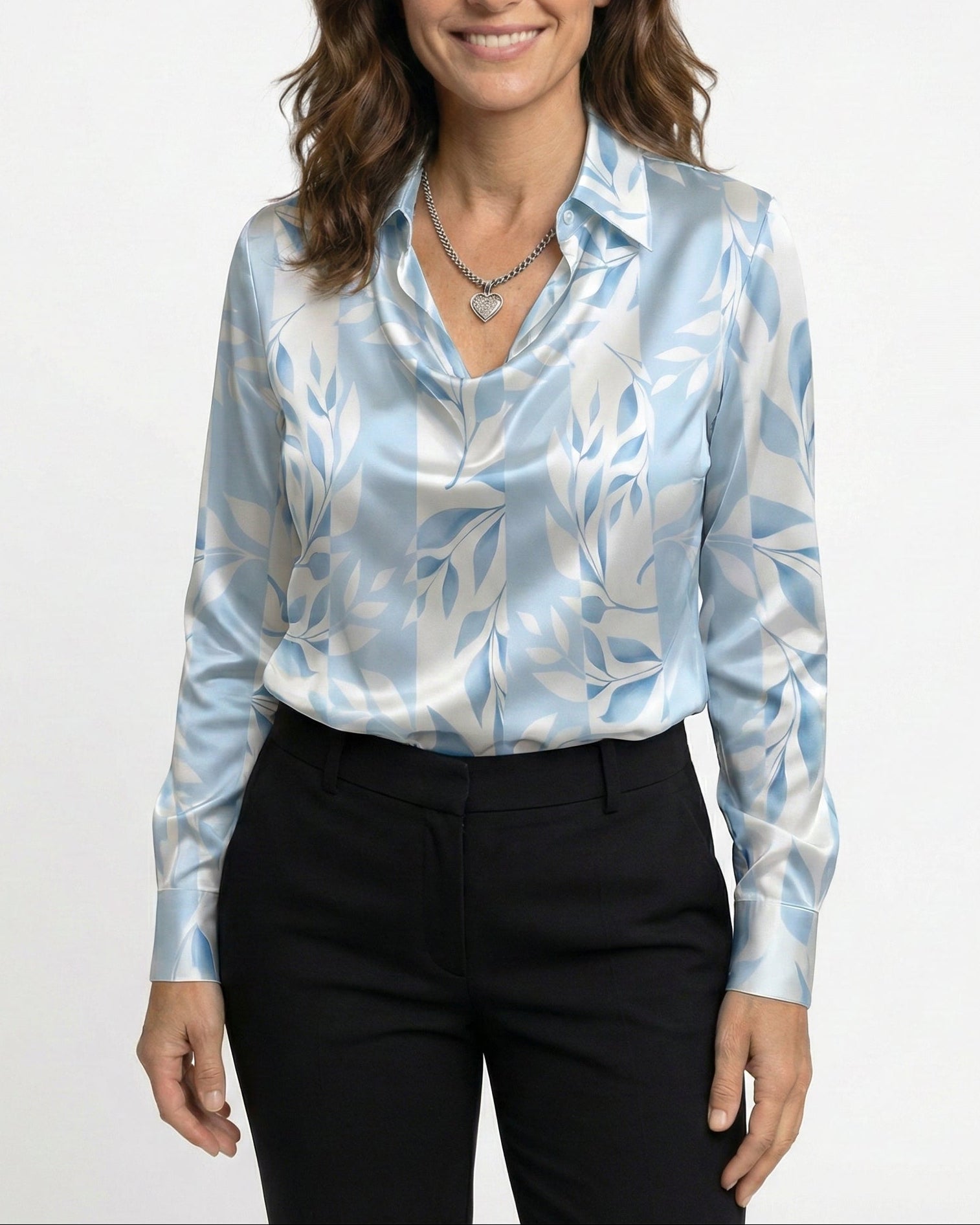 Blusa de satén