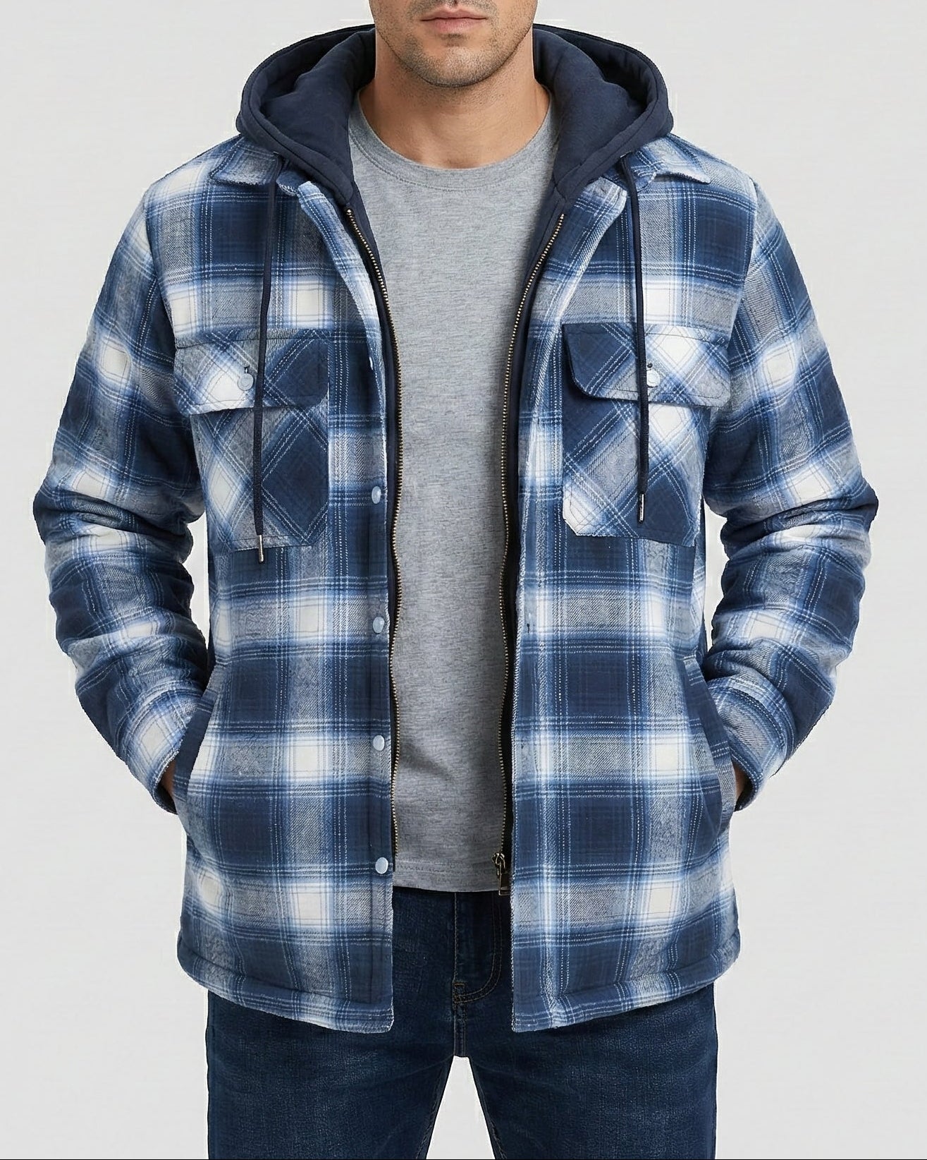 Chaqueta cálida con capucha