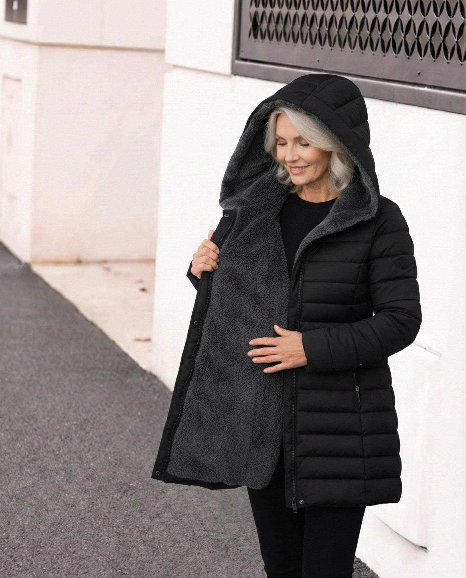 Chaqueta acolchada y forro polar