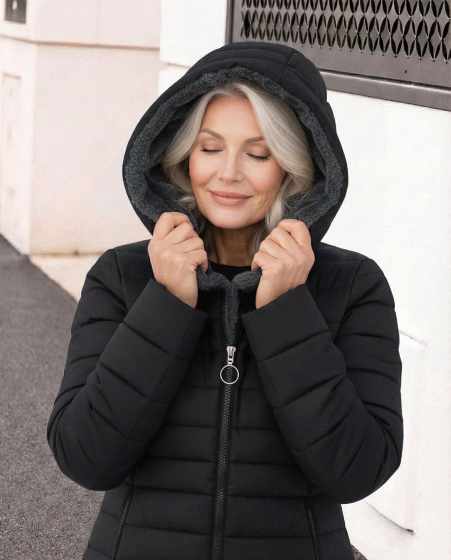 Chaqueta acolchada y forro polar