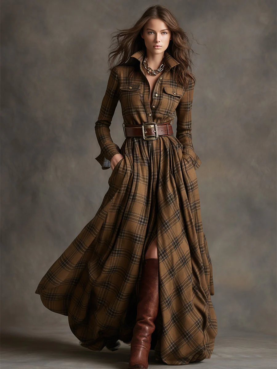 Vestido camisero estampado