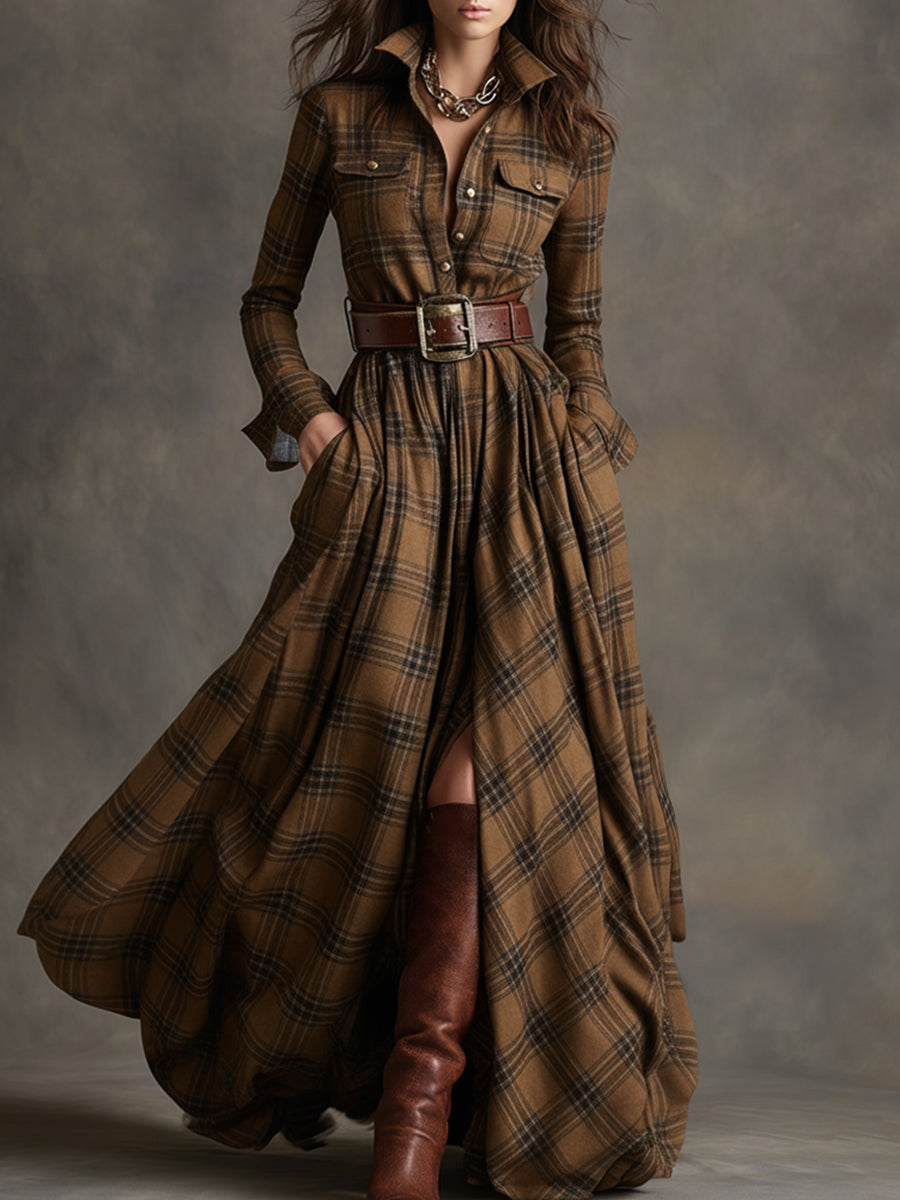 Vestido camisero estampado