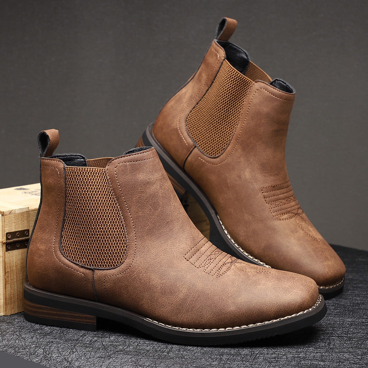 Botas de piel para hombre