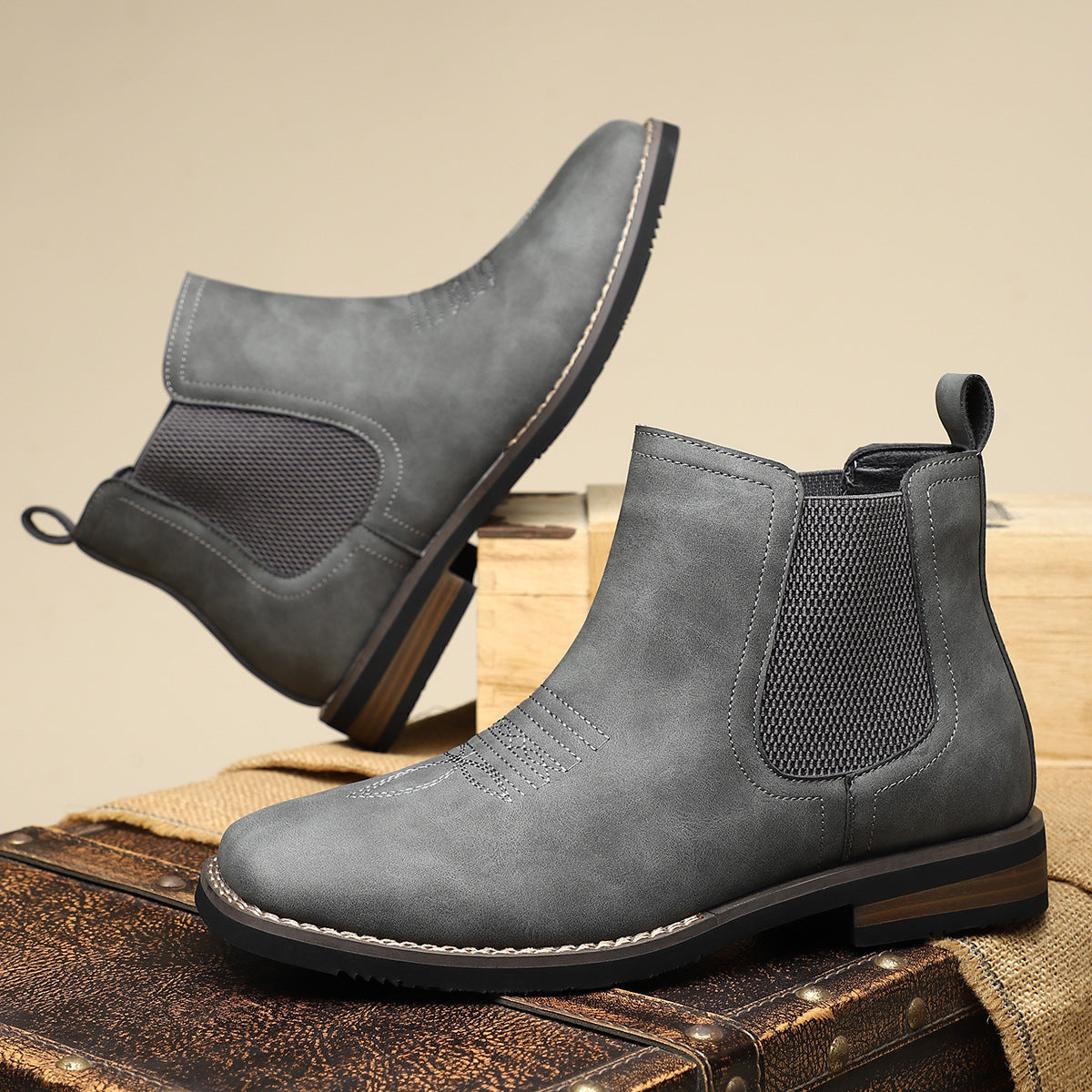 Botas de piel para hombre