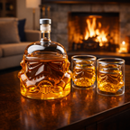 Botella de whisky - Edición: juego de botellas y vasos