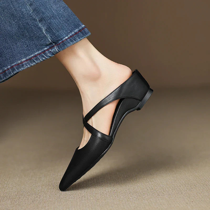 Zapatos de tacón de cuero