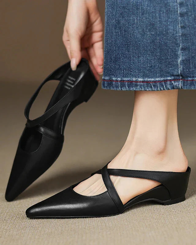 Zapatos de tacón de cuero