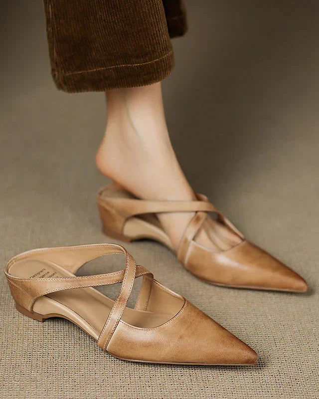 Zapatos de tacón de cuero