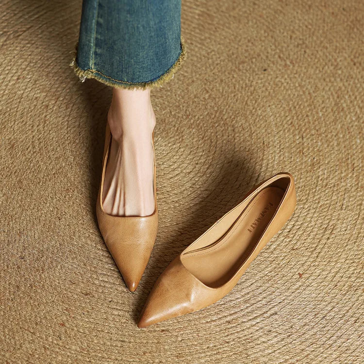 Tacones de cuero