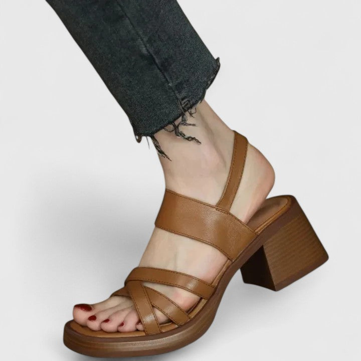 Celeste | Sandalias Ortopédicas con Tacón