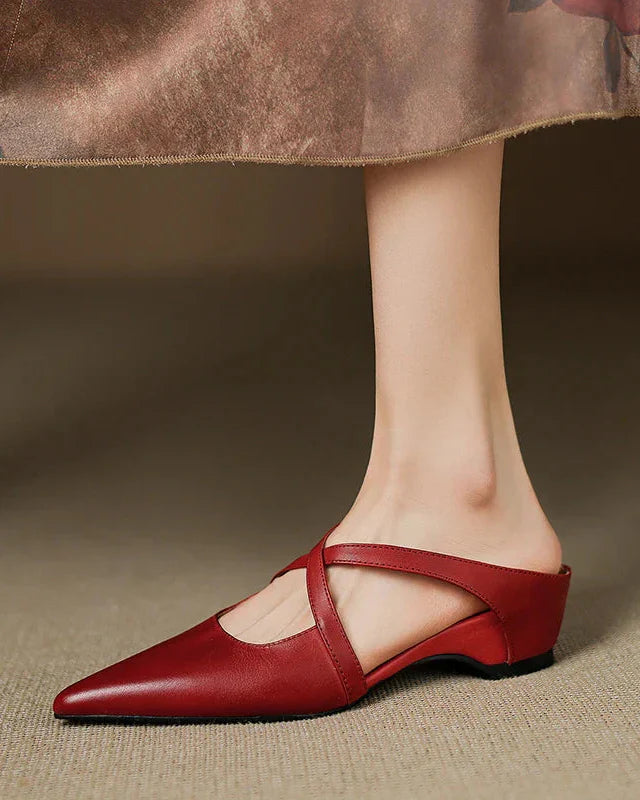 Zapatos de tacón de cuero