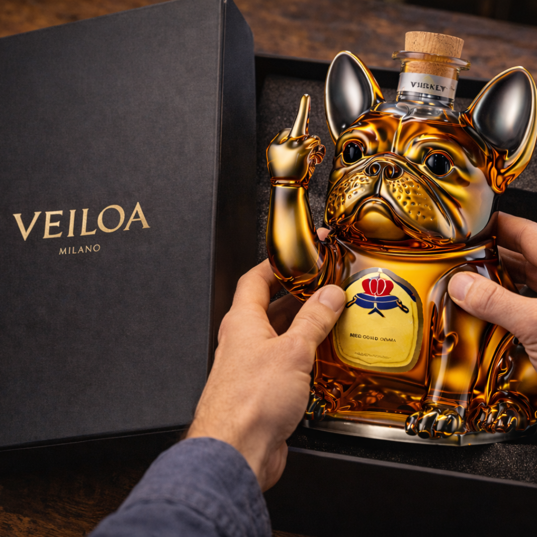 Botellas de whisky - Edición para perros