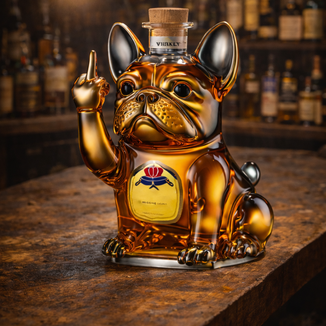 Botellas de whisky - Edición para perros