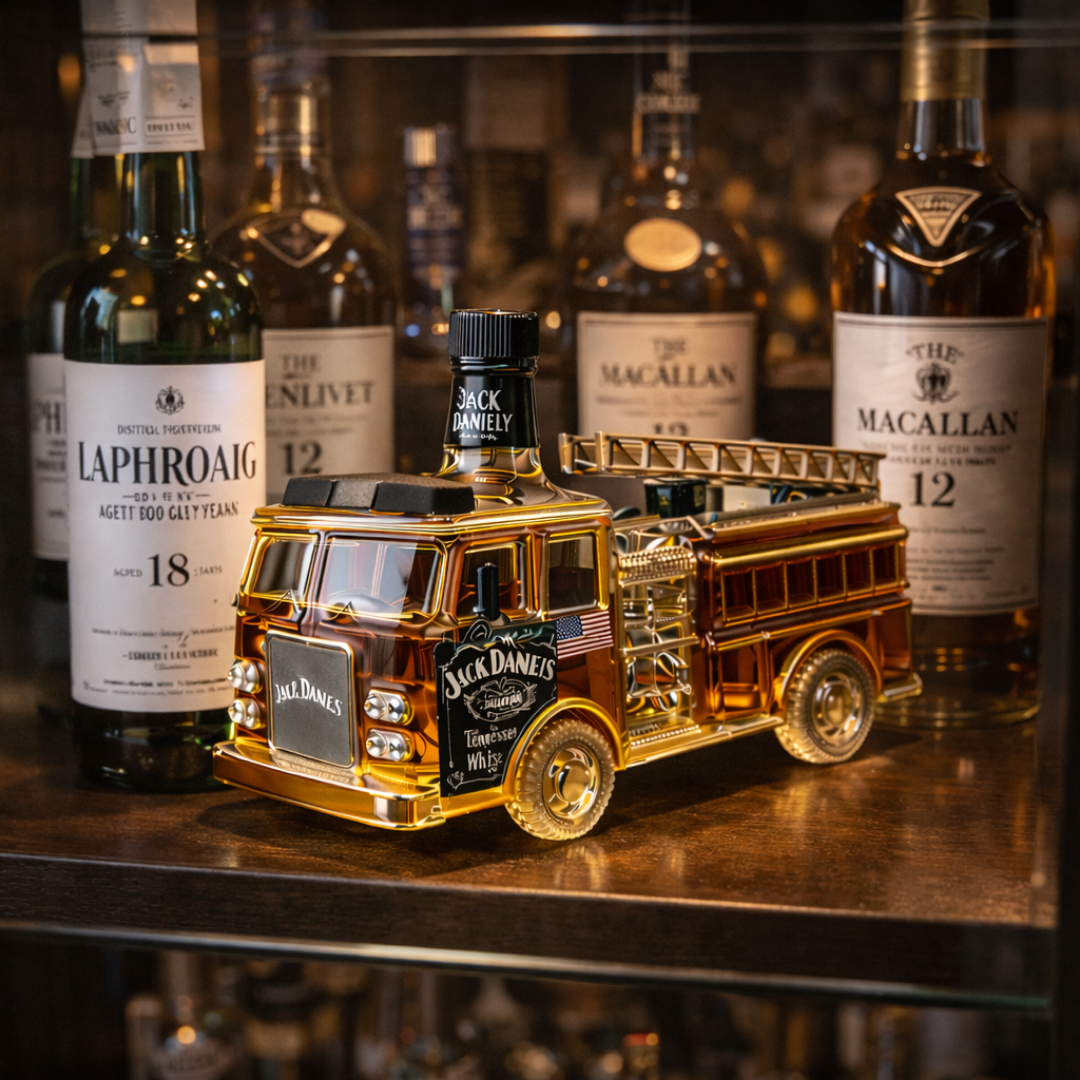 Botellas de whisky Jack Daniel's - Edición de Bomberos