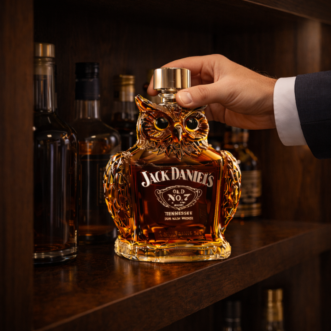 Botellas de whisky - Edición de Búhos