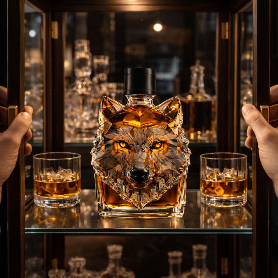Botellas de whisky - Edición Lobo