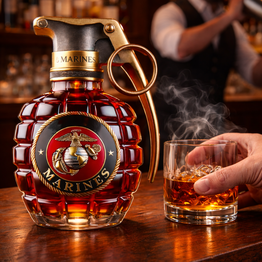 Botella de whisky - Edición Granate