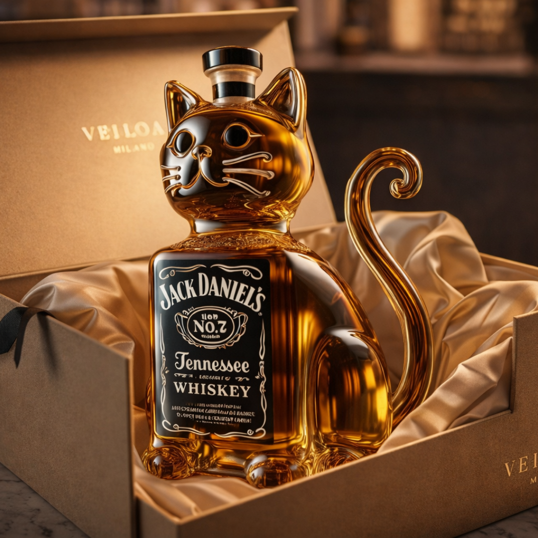 Botellas de whisky - Edición Gatuna