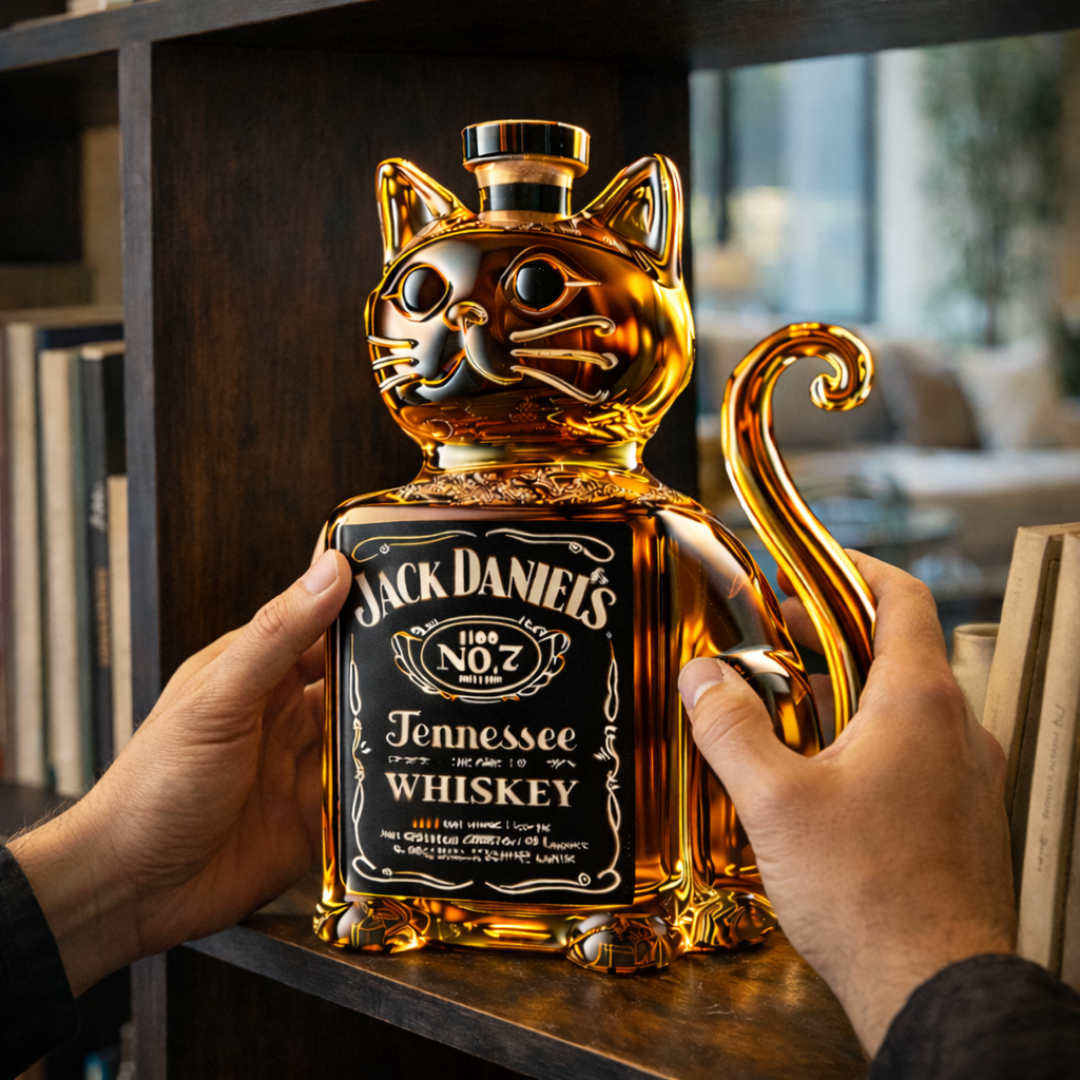 Botellas de whisky - Edición Gatuna