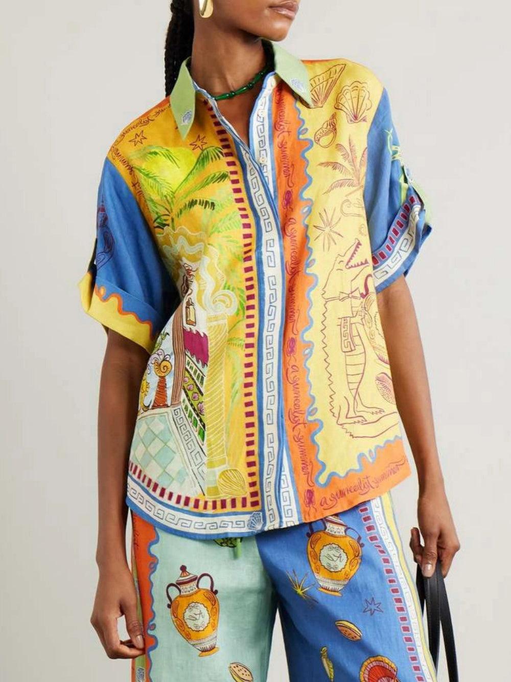Conjunto holgado con estampado