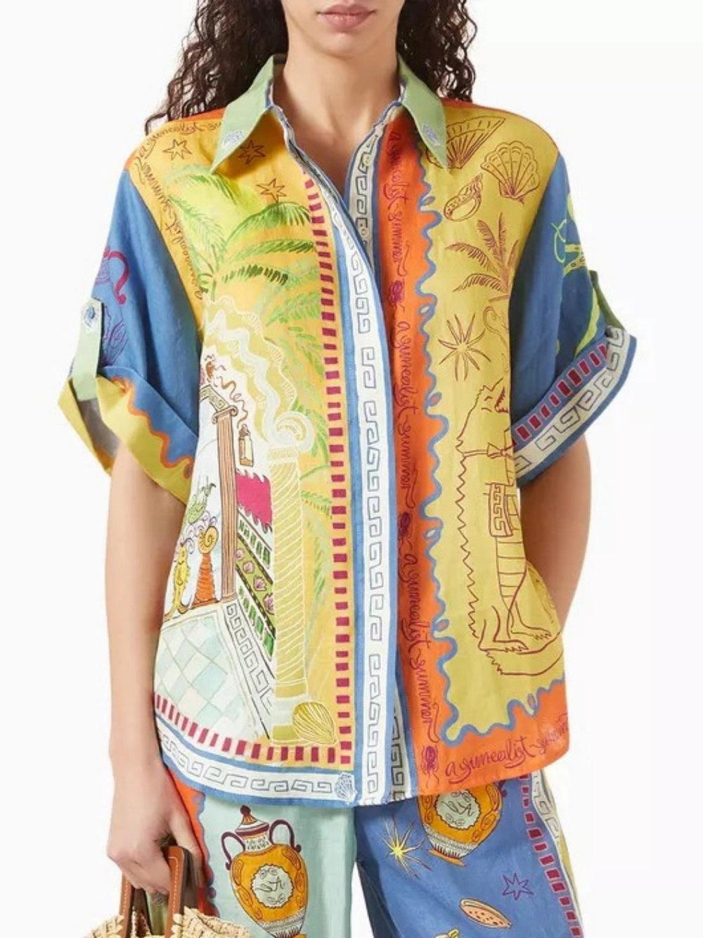 Conjunto holgado con estampado