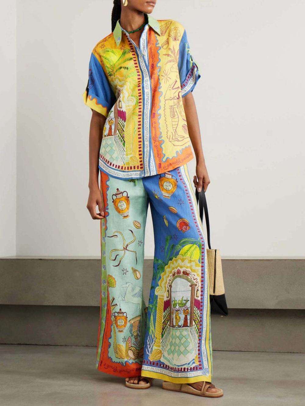 Conjunto holgado con estampado