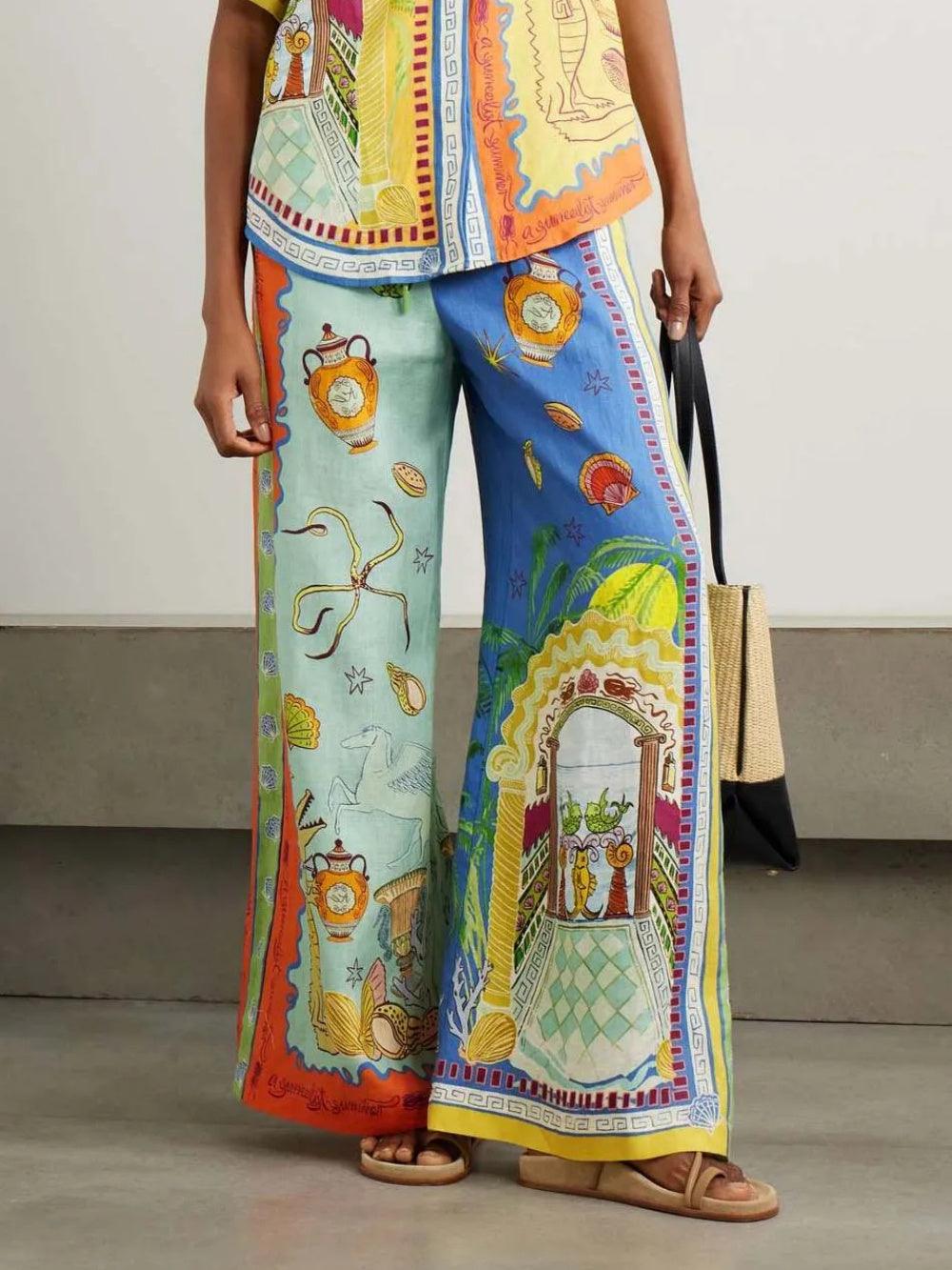 Conjunto holgado con estampado