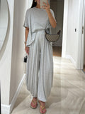 Conjunto de top y pantalón ancho