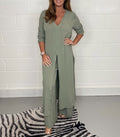 Conjunto de top largo