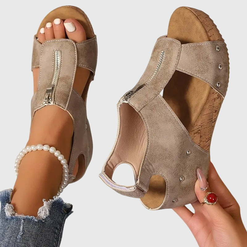 Bridie | Sandalias Ortopédicas Con Plataforma