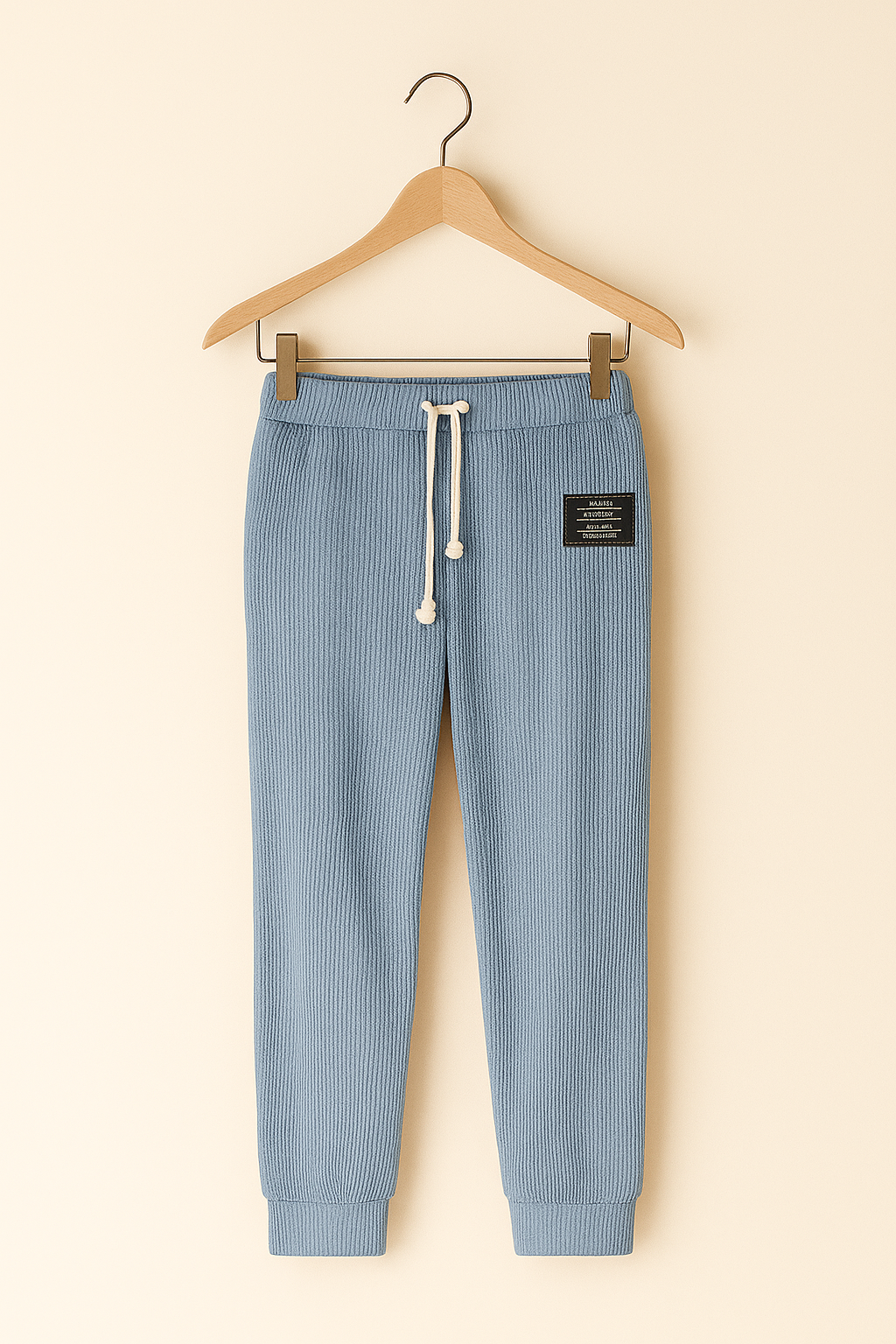 Pantalones con cintura ajustable y pierna ancha