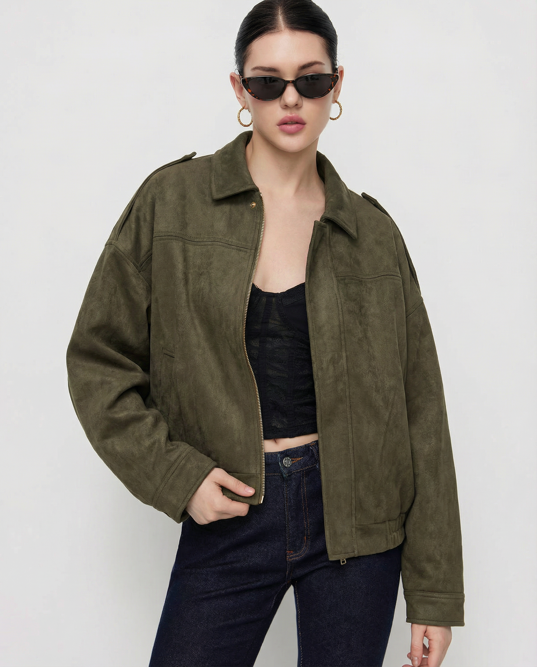 CHAQUETA ANTE OVERSIZE