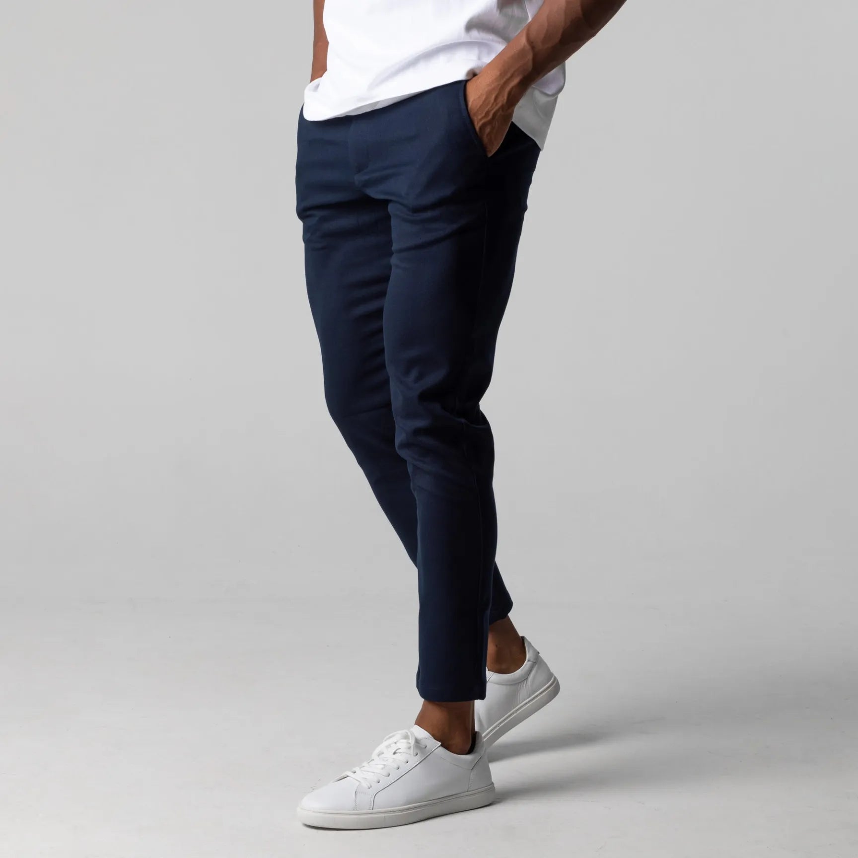 Chino Elástico Premium Azul