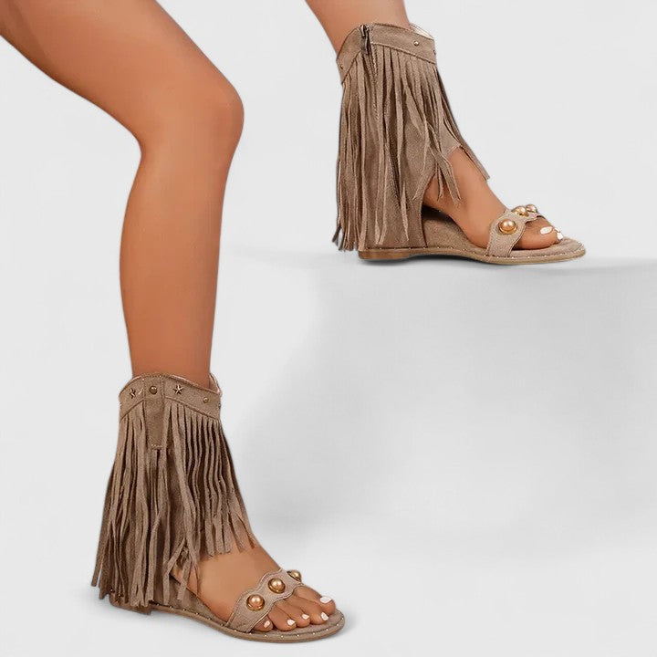 Eira | Sandalias Ortopédicas Con Flecos