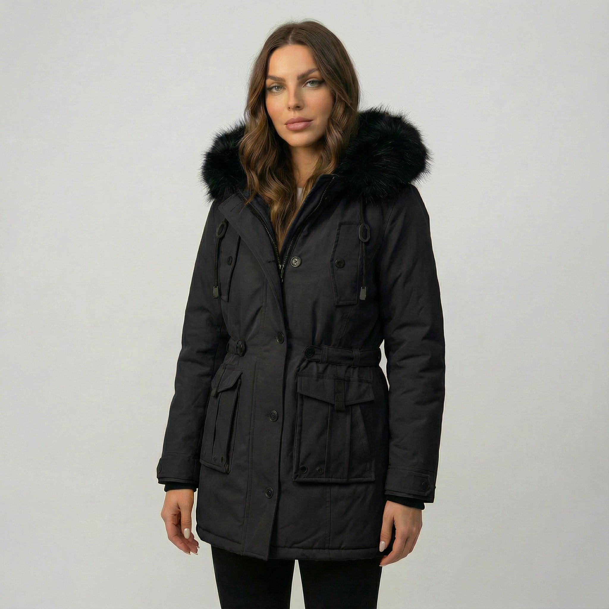PARKA CON CUELLO