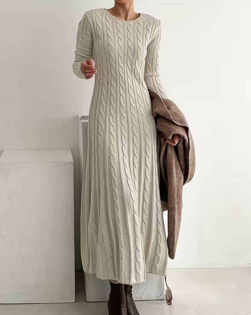 Vestido de punto largo