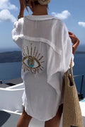 Camisa con lentejuelas y cuentas