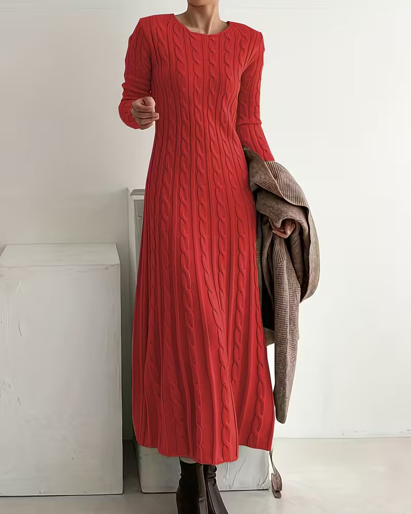 Vestido de punto largo