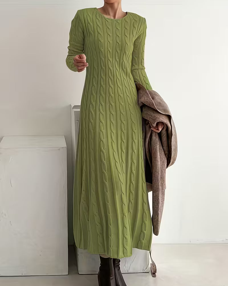 Vestido de punto largo