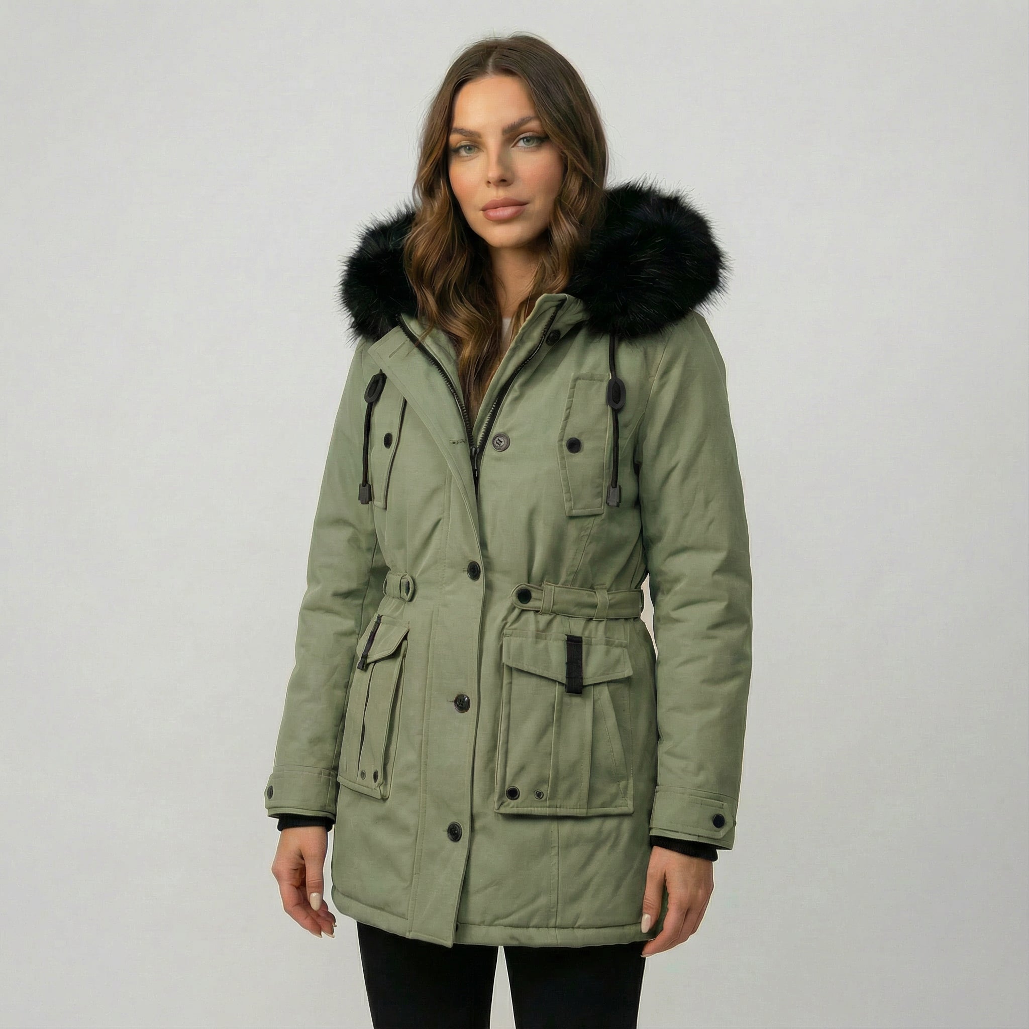 PARKA CON CUELLO
